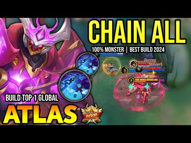 ATLAS BEST BUILD 2024 | BUILD TOP GLOBAL ATLAS GAMEPLAY | MOBILE LEGENDS