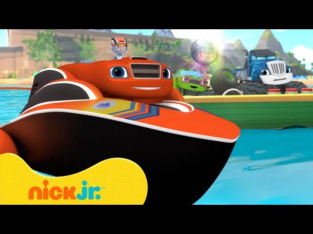 Speed Boat Blaze Saves the Day! ️ Blaze and the Monster Machines Scene | Nick Jr.