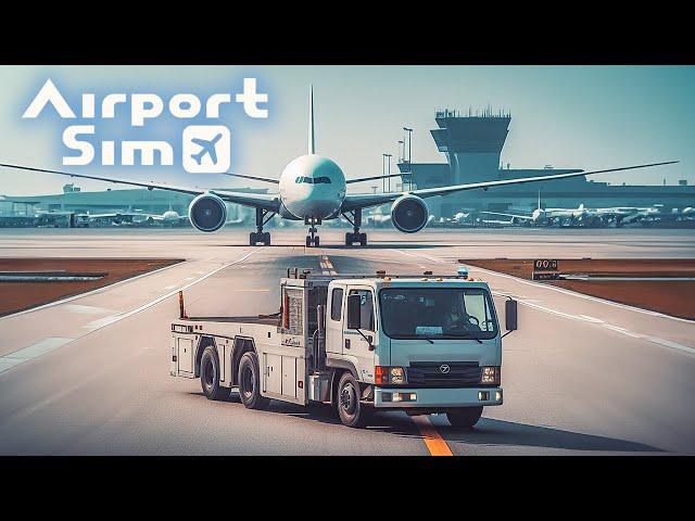 КАК СДВИНУТЬ С МЕСТА САМОЛЕТ? В игре Airport Sim 2023