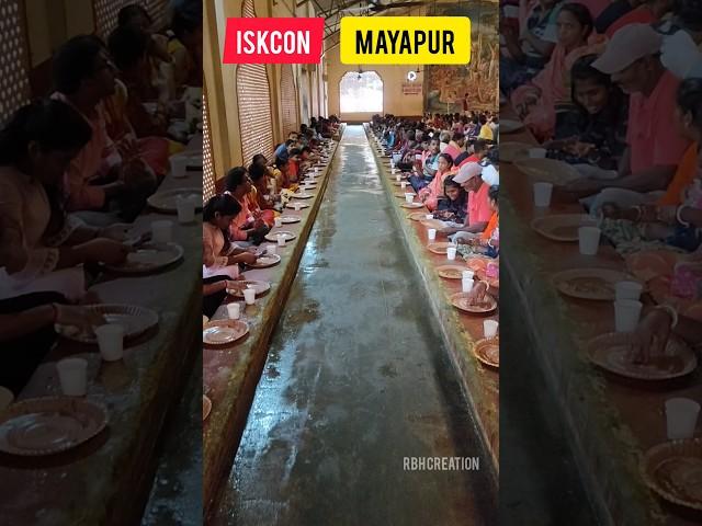 Iskcon Mayapur Mahaprasad | #shorts #viral #trending | Iskcon Mayapur 2023 | #iskconmayapur #iskcon