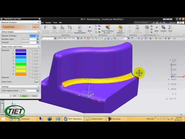 NX CAM Variable Contour Streamline Drive Method (Tutorial)