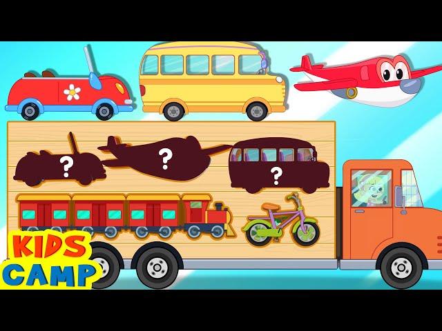 Learn Vehicle Song with Wooden Truck | Best Kids Songs | @kidscamp