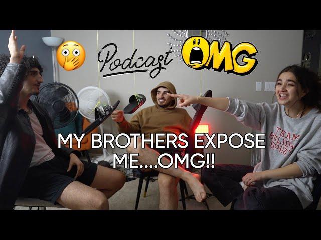 OUR FIRST PODCAST!! EXPOSING OUR SISTER! #siblings #podcast