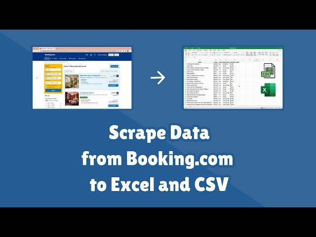 Scrape Data from Booking.com using Python - HTML to Excel & CSV