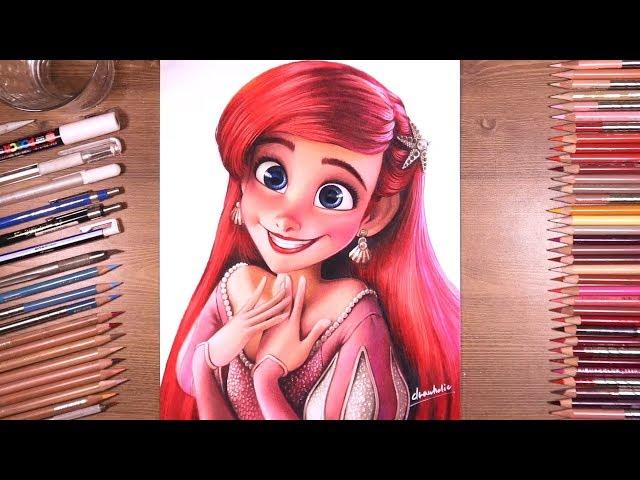 Drawing Princess Ariel - The Little Mermaid | drawholic