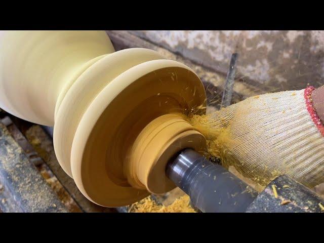 Modern And Dangerous Wood Lathe // Beautiful And Attractive Water Hyacinth - Woodworking Instructor