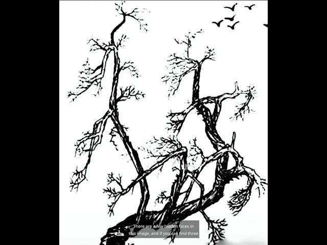 How many faces are around the tree 3? #puzzle #trick #logic #thinking #tests #eyesight