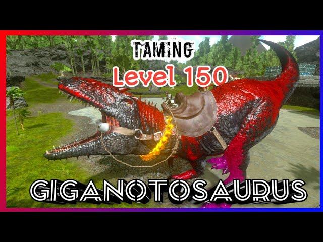 Taming 150 level Giganotosaurus!!! + Facts about Giga | How to Tame | Ark Survival Evolved Mobile