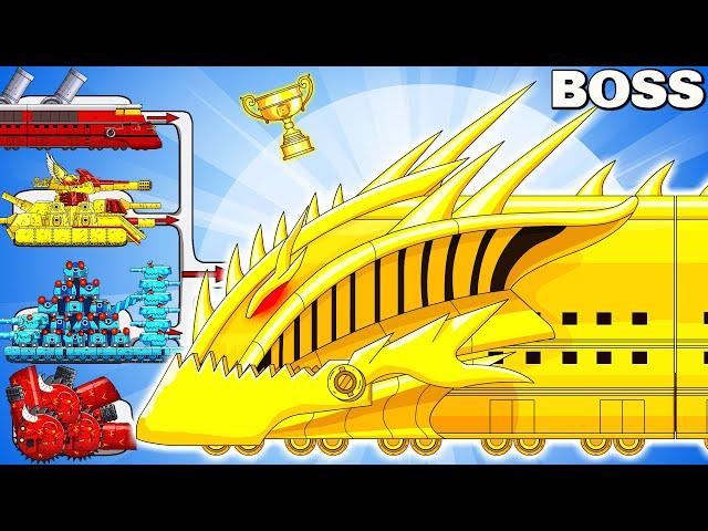 DRAGON TRAIN Takes on ALL Opponents in EPIC Battles! - Cartoons about tank