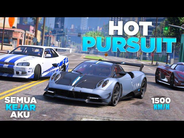 HOT PURSUIT !! AKU BAWA KABUR PAGANI KEI DI HOPEFULLY - GTA 5 ROLEPLAY