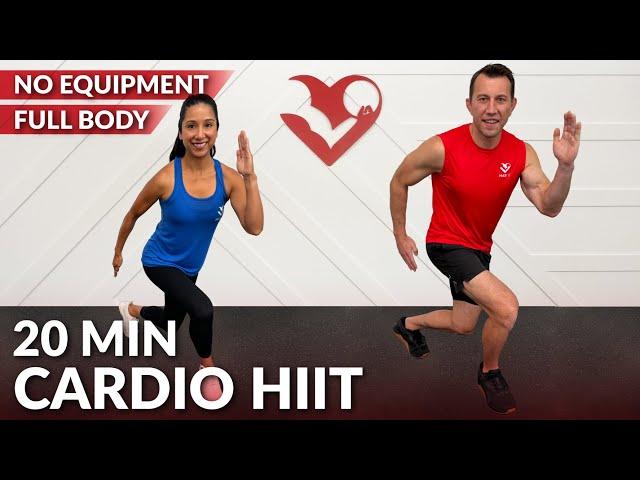 20 Min Cardio HIIT Workout for Fat Loss at Home - Full Body HIIT No Equipment without Weights