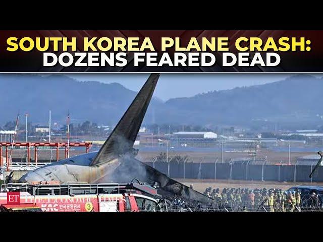 South Korea: The Moment when a plane veers off the runway at Muan airport, erupts into fireball