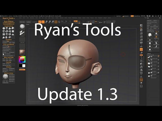 Ryan's Tools Zbrush Plugin Update 1.3