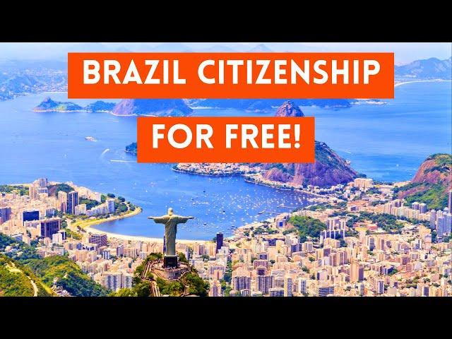 How To Get Brazilian Citizenship FOR FREE (Brazil Passport)