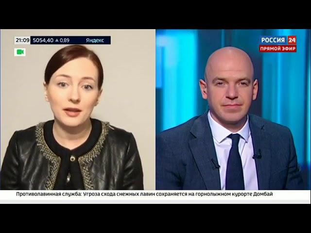 Почему не будет людей  на инаугурации? - Елена Никитская. 5-я студия. Россия 24.