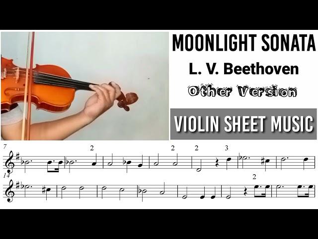 Free Sheet || Moonlight Sonata - Beethoven || Violin sheet music