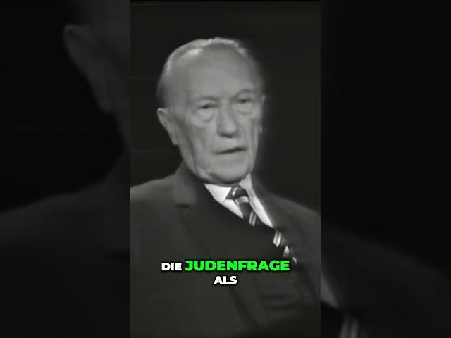 Die Judenfrage  Ein Streben nach Gerechtigkeit. Konrad Adenauer 1965