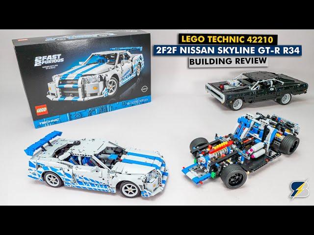 LEGO Technic 42210 2 Fast 2 Furious Nissan Skyline GT-R R34 detailed building review
