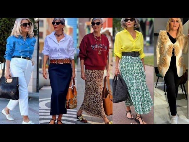 Fashion over 50/Natural Older women outfits ideas