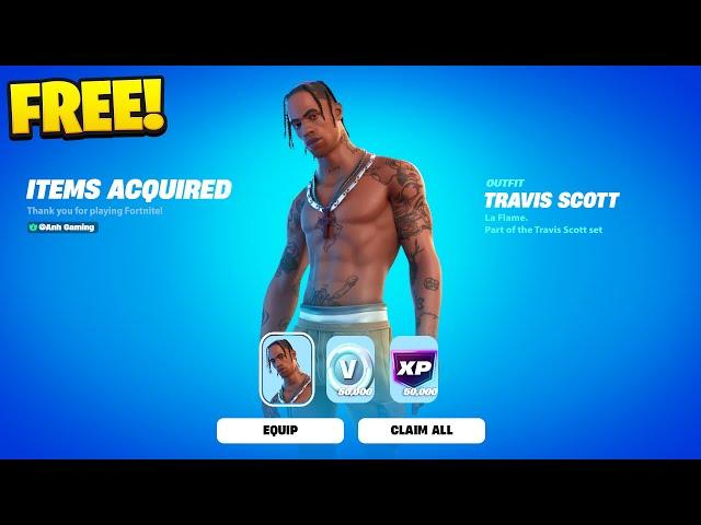 How to Get the TRAVIS SCOTT Skin for FREE in FORTNITE 2025!