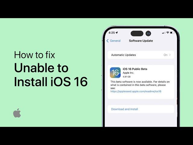 Unable to Install iOS Update on iPhone - Easy Fix