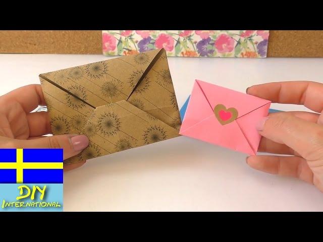 Vik ett sött origami kuvert | super enkelt och snabbt