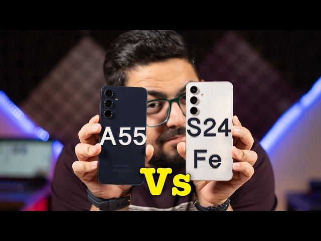 مقایسه گلکسی ای ۵۵ با گلکسی اس ۲۴ اف ای | Galaxy S24 FE VS Galaxy A55