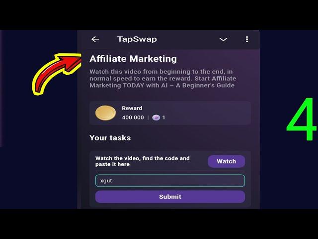 Affiliate Marketing | Tapswap Code | Start Affiliate Marketing TODAY with AI – A Beginner's Guide