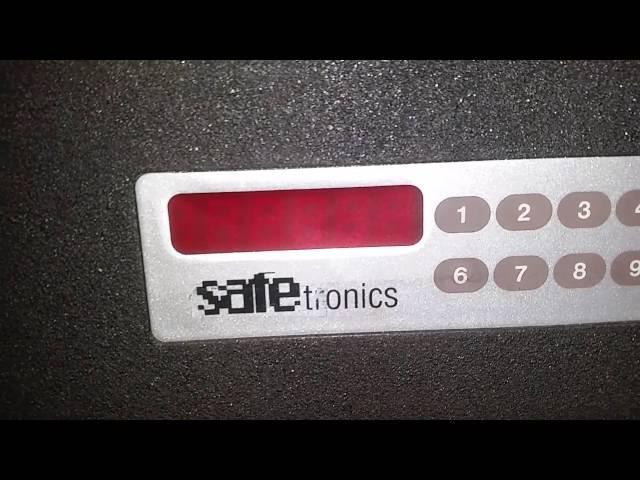 Safetronics m Как открыть сейф. Инструкция.