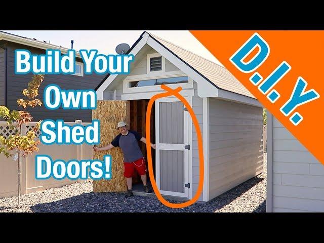 How to build shed doors: How To Build A Shed ep 20