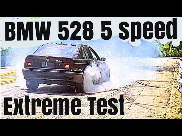 Stuntman Throws This BMW 528i 5 Speed A Beating! Neutral Drop!