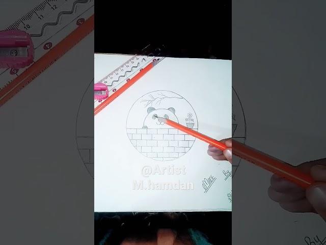 Panda  Art with Artist M.Hamdan.