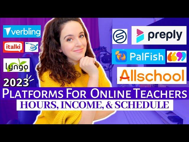 28 PLATFORMS FOR TEACHING ONLINE → ESL, Tutoring, Group Classes → Income, Requirements, & Schedule