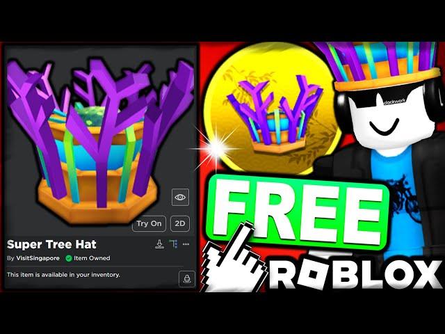 FREE ACCESSORY! HOW TO GET Super Tree Hat! (ROBLOX Singapore Wanderland [BETA] EVENT!)