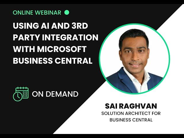 AI and 3rd party Integration with Dynamics Business Central