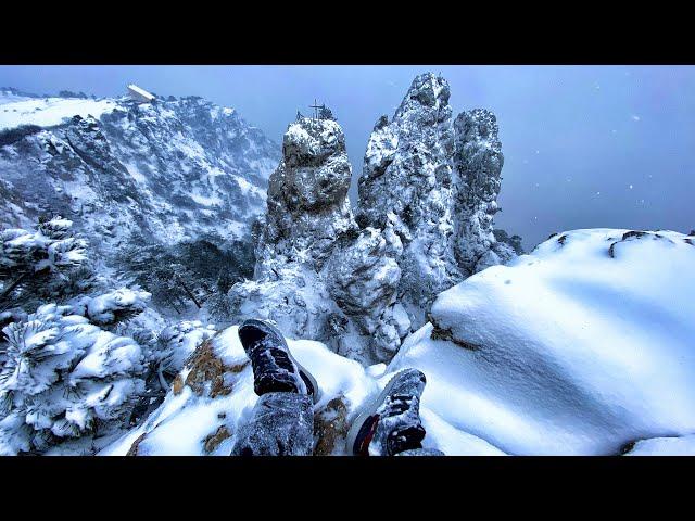 Канатная дорога на Ай-Петри. Самая СНЕЖНАЯ зима в КРЫМУ. Я такого никогда не видел. МЕТЕЛЬ В КРЫМУ.