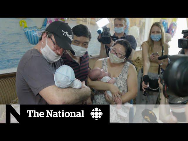 Parents reunited with babies born to surrogates in Ukraine