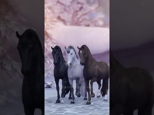 I needed 3 devices for this  #sso #starstable #starstableonline Dancing horses Star Stable Online