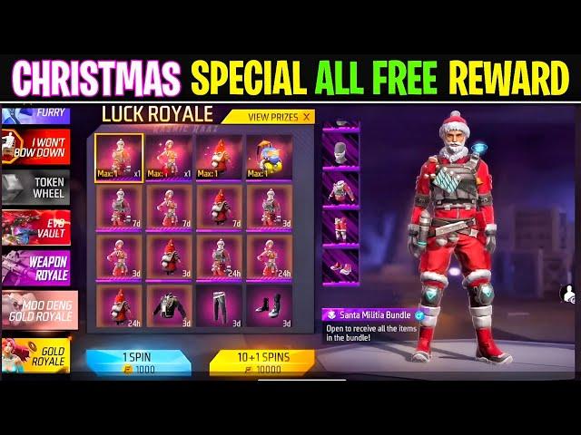 Christmas Event Free Fire 2024 | Free Fire New Event | Ff New Event Today | Upcoming new event ff