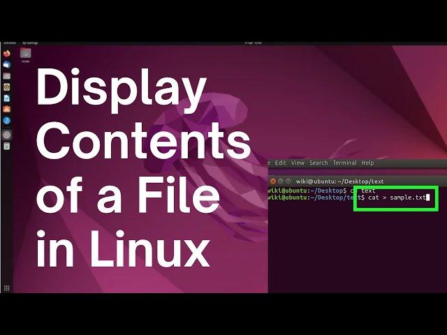 How to Display Contents Of A Text File On Command Line Linux