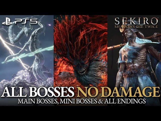 Sekiro - All Bosses, Mini-Bosses & All Endings (No Damage)