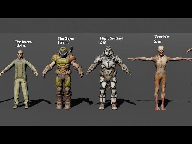 DOOM Eternal scale comparison 