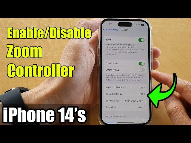 iPhone 14's/14 Pro Max: How to Enable/Disable Zoom Controller