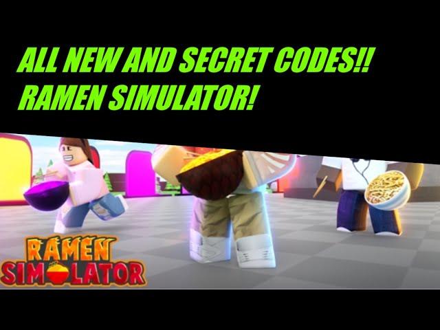  RAMEN SIMULATOR CODES ALL NEW AND SECRET  (Roblox)