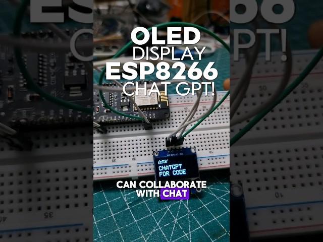 Asking Chat Gpt To Code Esp8266 With OLED Display #chatgpt #ai #electronics #esp #esp8266 #tech