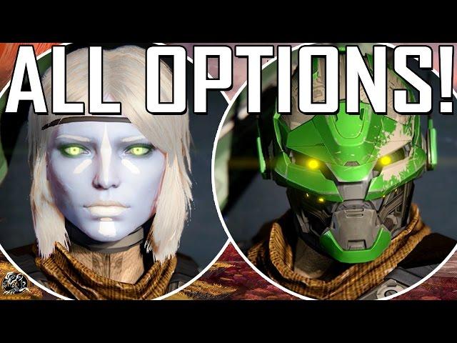 Destiny's Character Creation! (All Options & Customization)