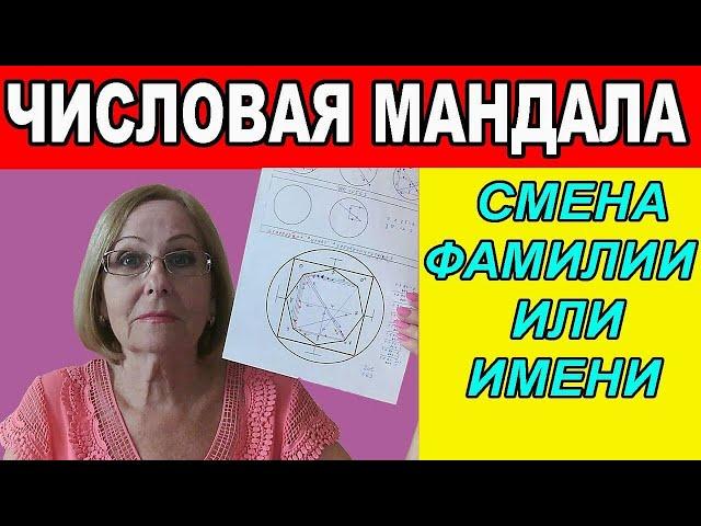 ЧИСЛОВАЯ МАНДАЛА СМЕНА ФАМИЛИИ ИЛИ ИМЕНИ