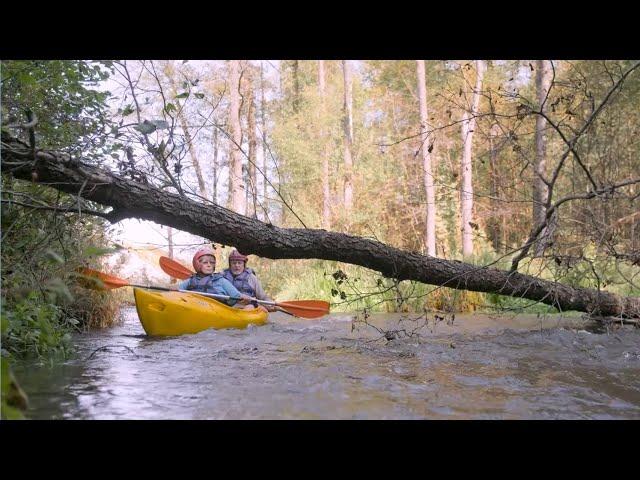 Сплав  по Лососянке и природа Гродно с высоты птичьего полета