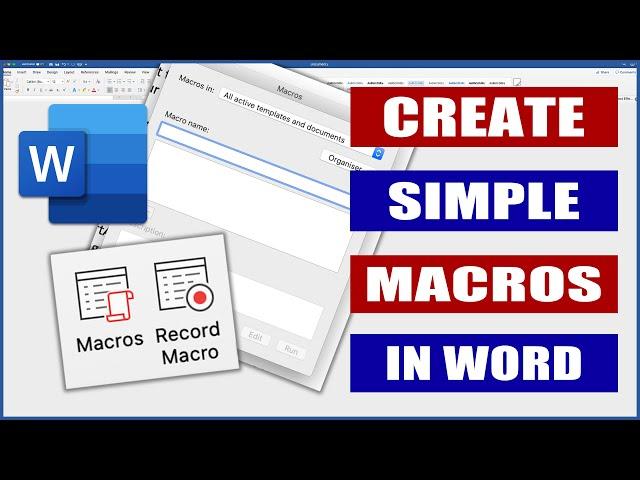 Create Simple Macros in Word | Microsoft Word Tutorials