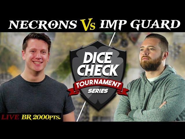 Astra Militarum (Bricky) vs. Necrons (Sk8er) 2,000pts. DICE CHECK TOURNAMENT SERIES | Round 1 Game 2